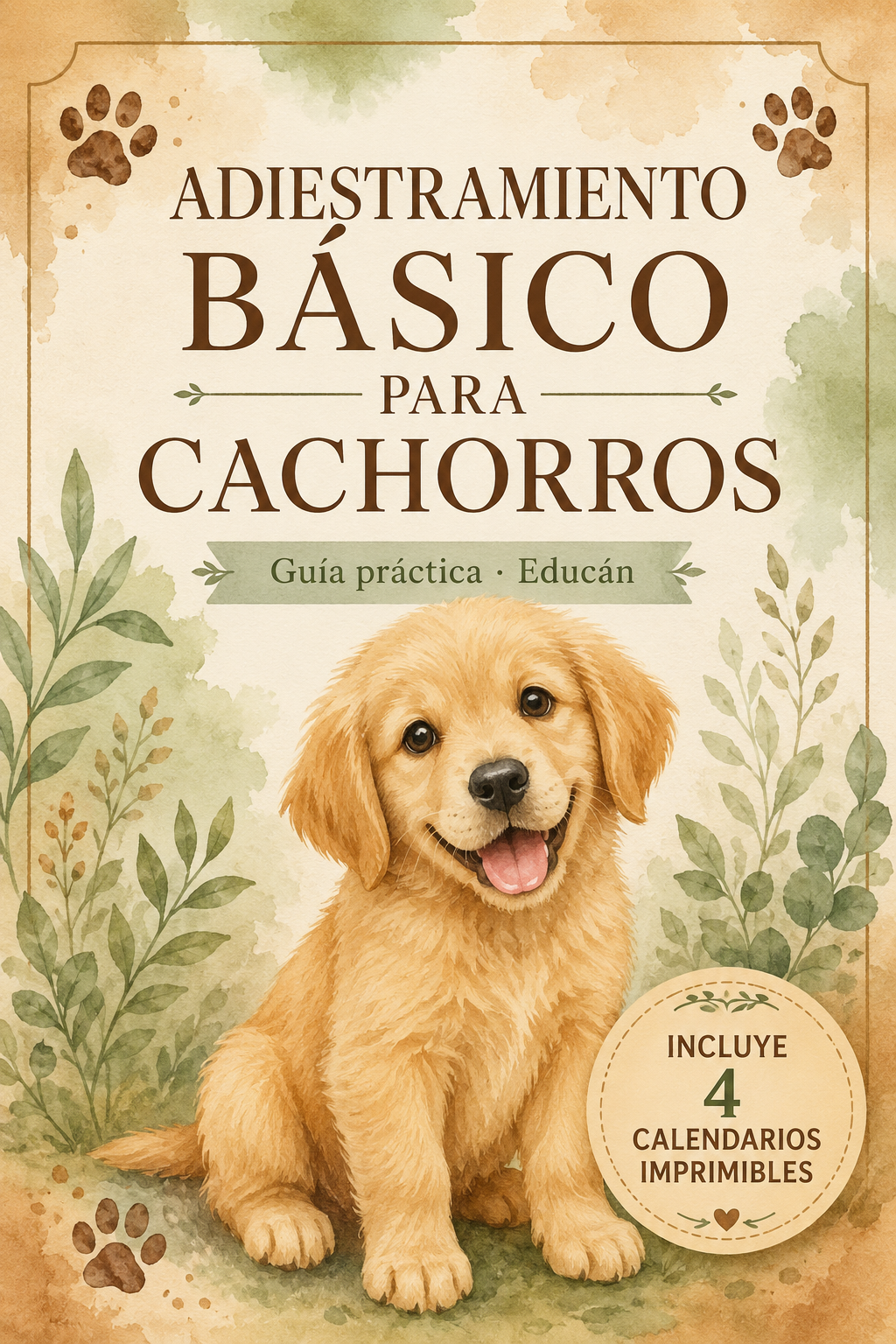 Portada - Adiestramiento Básico para Cachorros